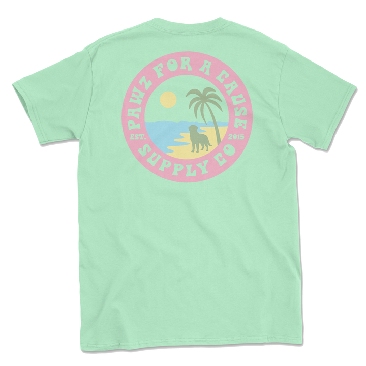 Tropical Pawz (Adult Short Sleeve T-Shirt)